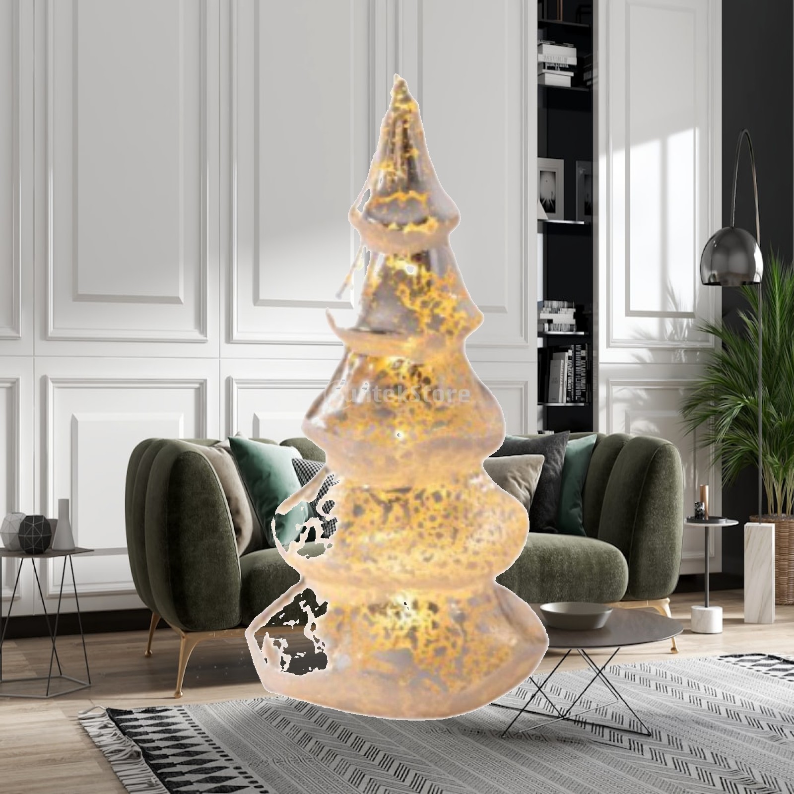 Christmas Tree Artificial - شجرة عيد الميلاد الاصطناعية، تمثال زجاجي