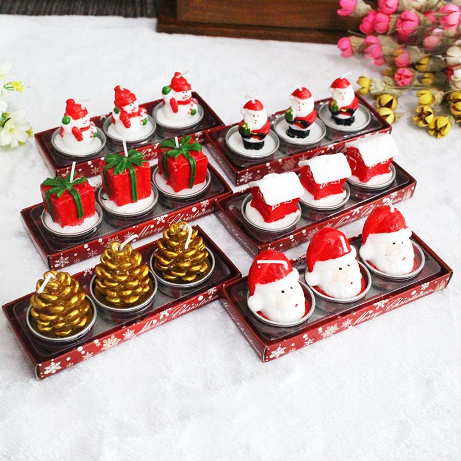 Holiday Candle Set - مجموعة شموع زينة عيد الميلاد مكونة