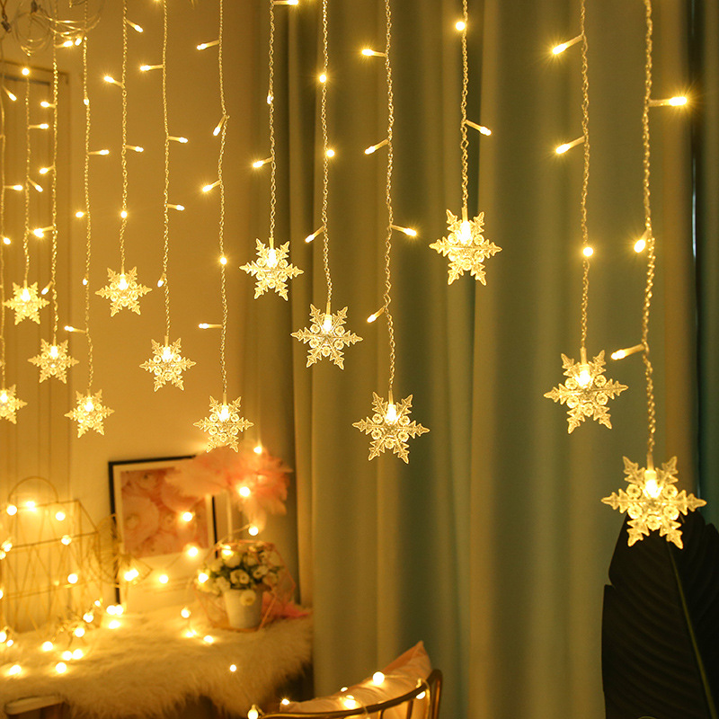 Led Fairy String Lights - 3.5 متر عيد الميلاد ندفة الثلج