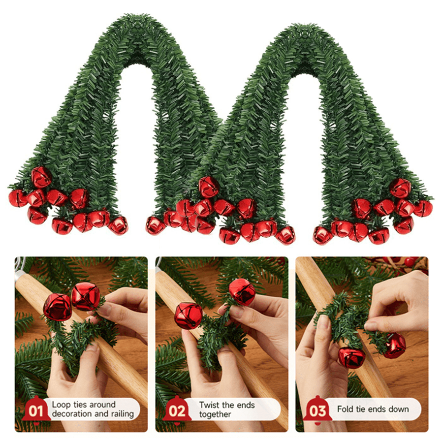 8/16 قطعة من أجراس الزينة الخض - مراجعة Tinsel Garland Decoration وسعره