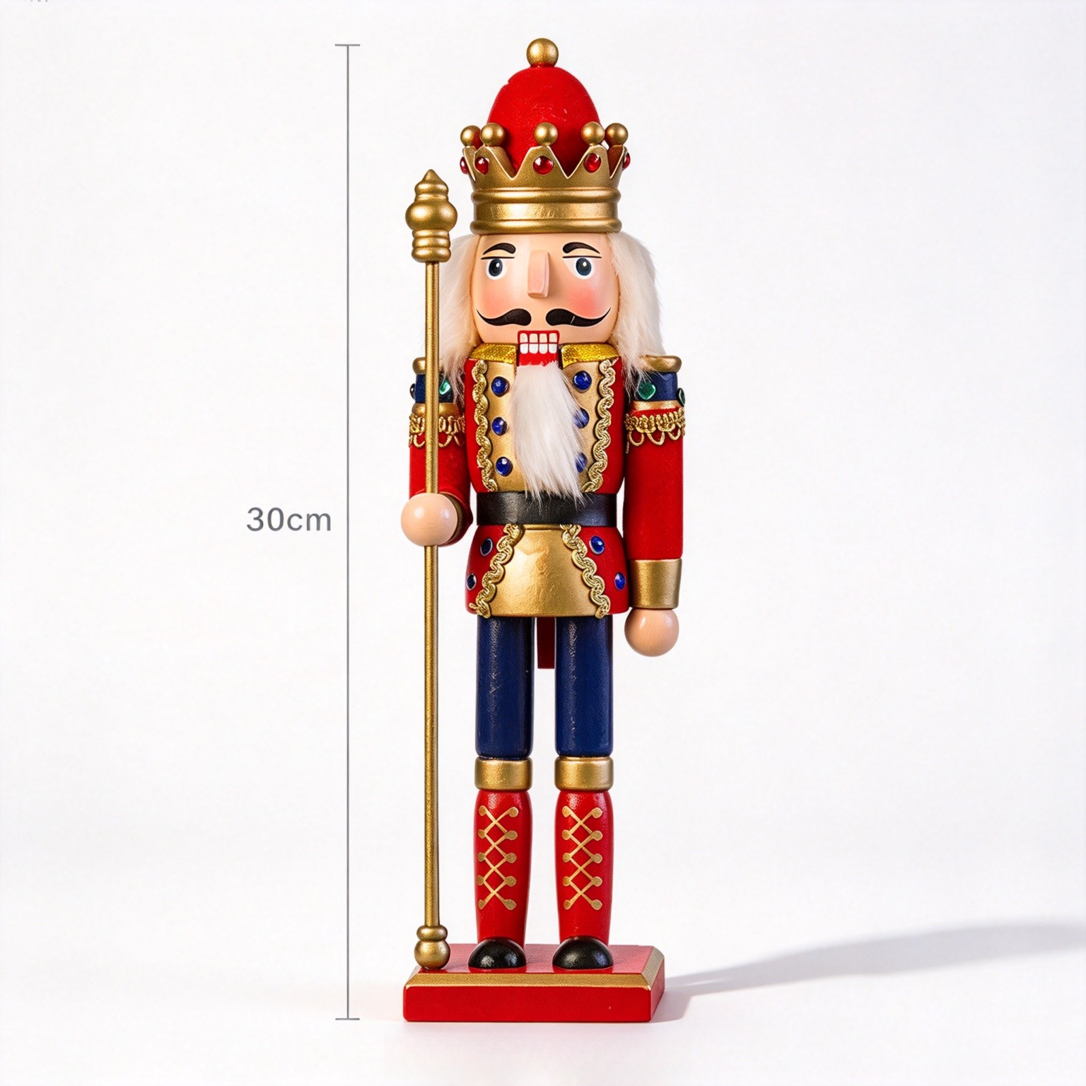 مكسرة البندق الخشبية بطول 30 س - مراجعة Nutcracker Figurine وسعره