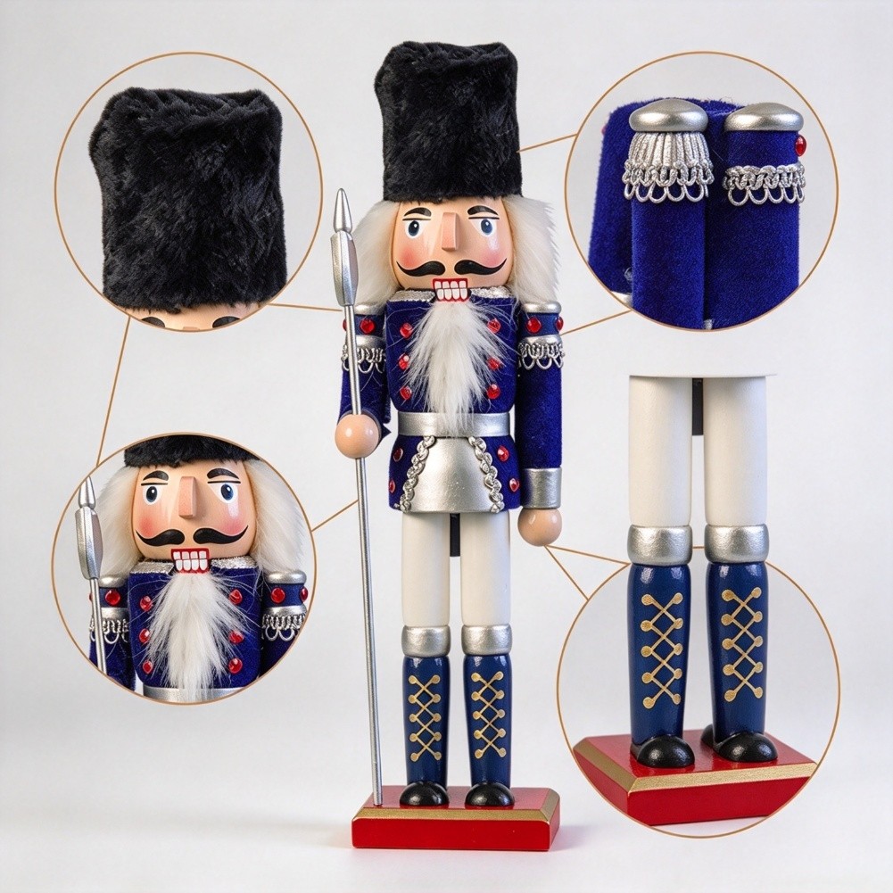 مكسرة البندق الخشبية بطول 30 س - مراجعة Nutcracker Figurine وسعره