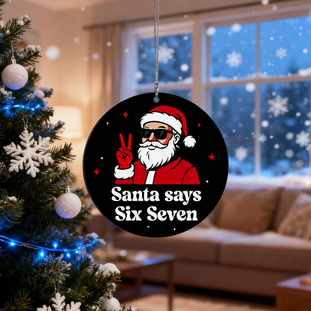 مضحك سانتا يقول ستة سبعة زخرفة - مراجعة Christmas Stocking Hanging وسعره