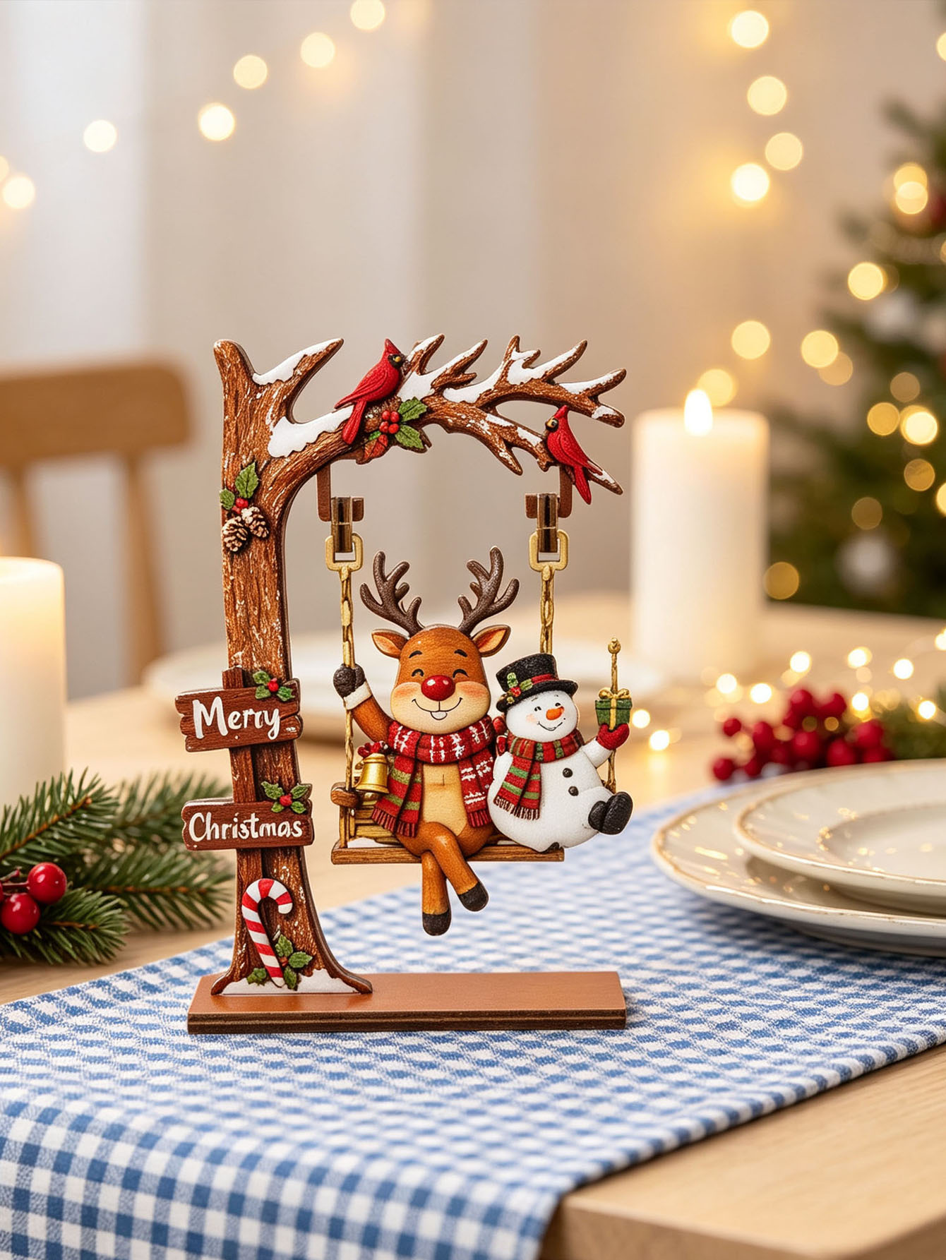 زينة عيد الميلاد الخشبية، مصنو - مراجعة Nutcracker Figurine وسعره