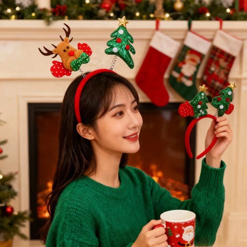 1-5 قطع، طوق شعر على شكل قرون  - مراجعة Reindeer Antlers Headband وسعره