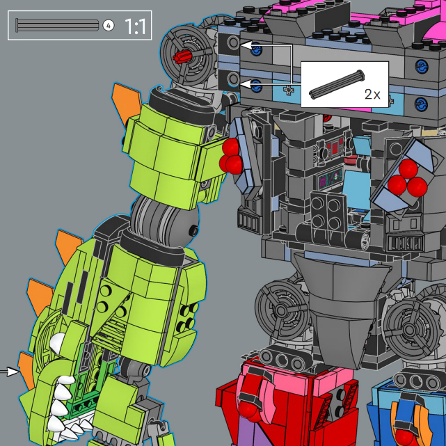 مجموعة مكعبات بناء نموذج الروب - مراجعة Lego Set Technic وسعره