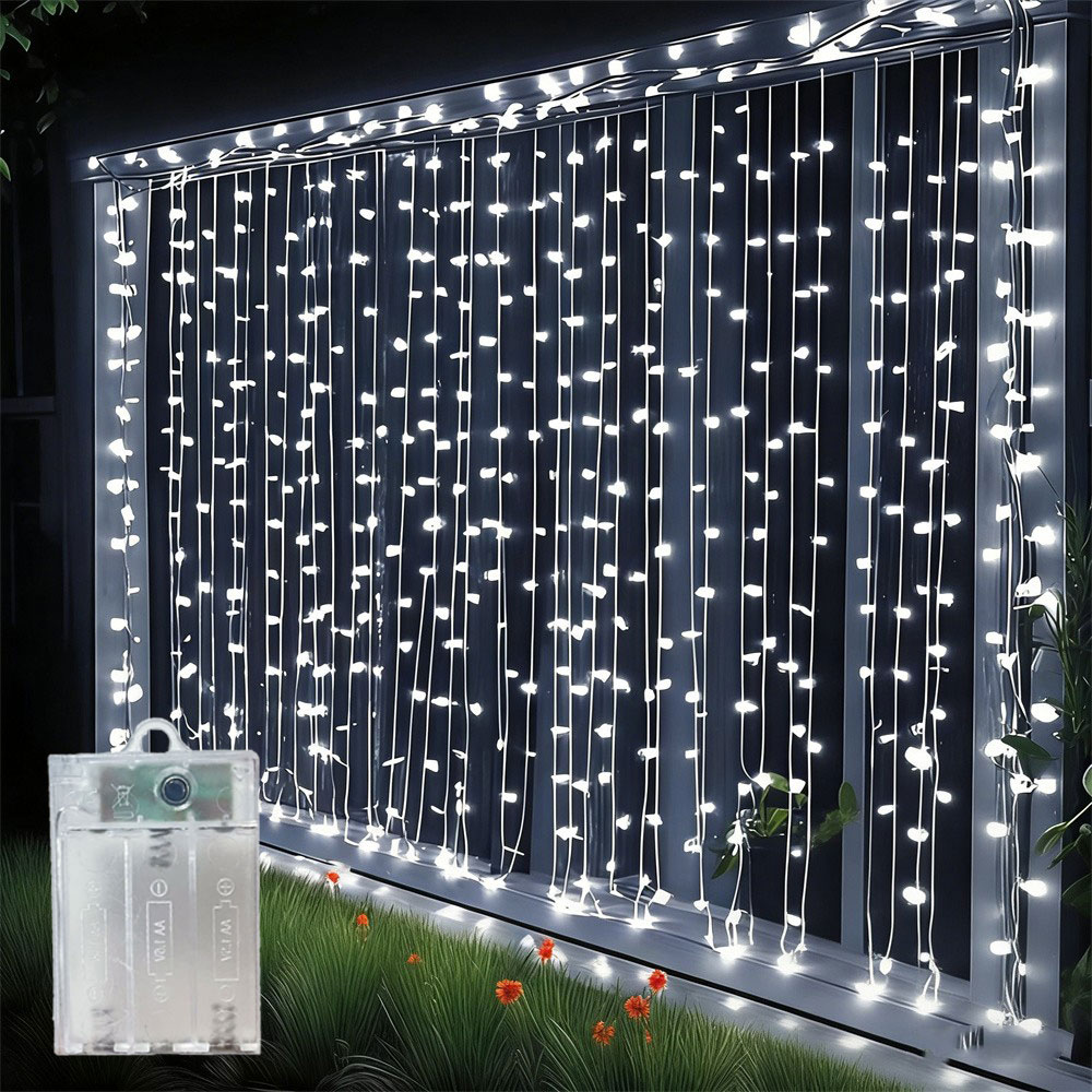 سلسلة أضواء LED للستائر تعمل ب - مراجعة Led Fairy String Lights وسعره