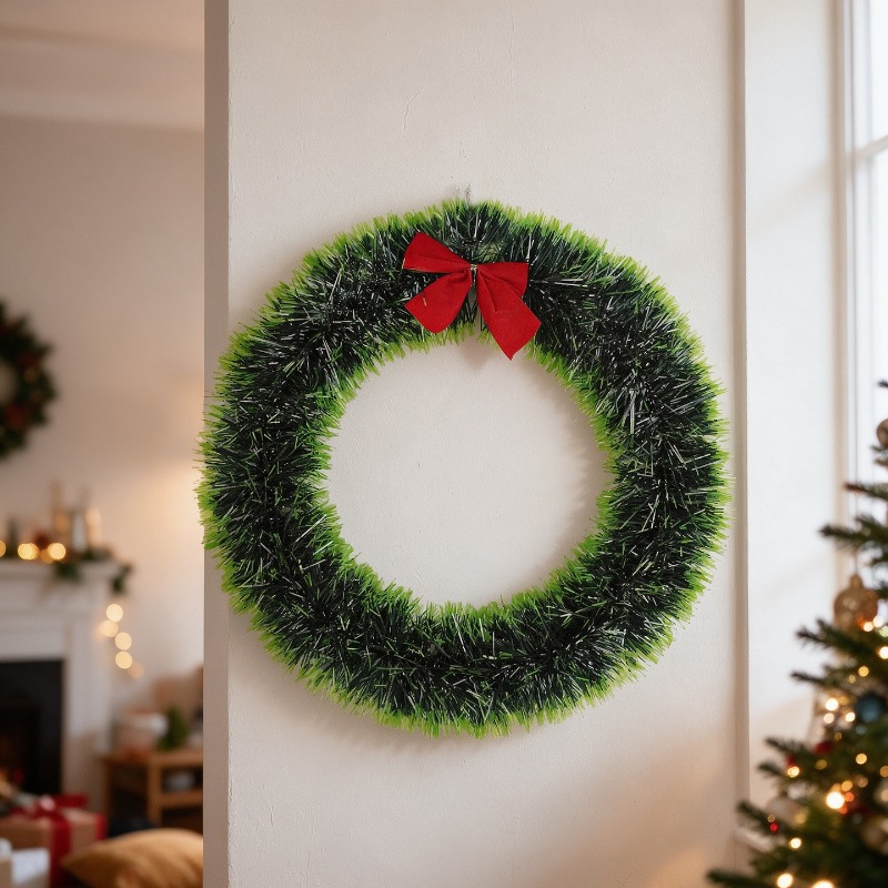 إكليل عيد الميلاد البسيط المصن - مراجعة Tinsel Garland Decoration وسعره
