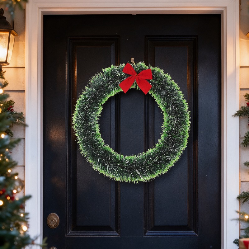 إكليل عيد الميلاد البسيط المصن - مراجعة Tinsel Garland Decoration وسعره